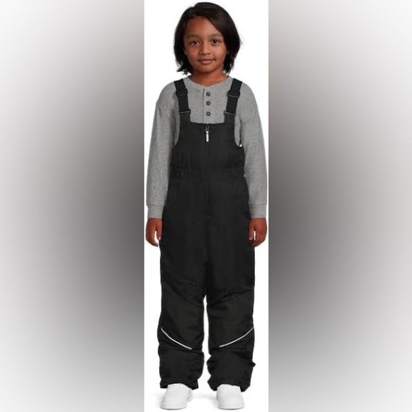 SwissTech Kids Insulated Ski Overalls in Black Size XS - Picture 1 of 6